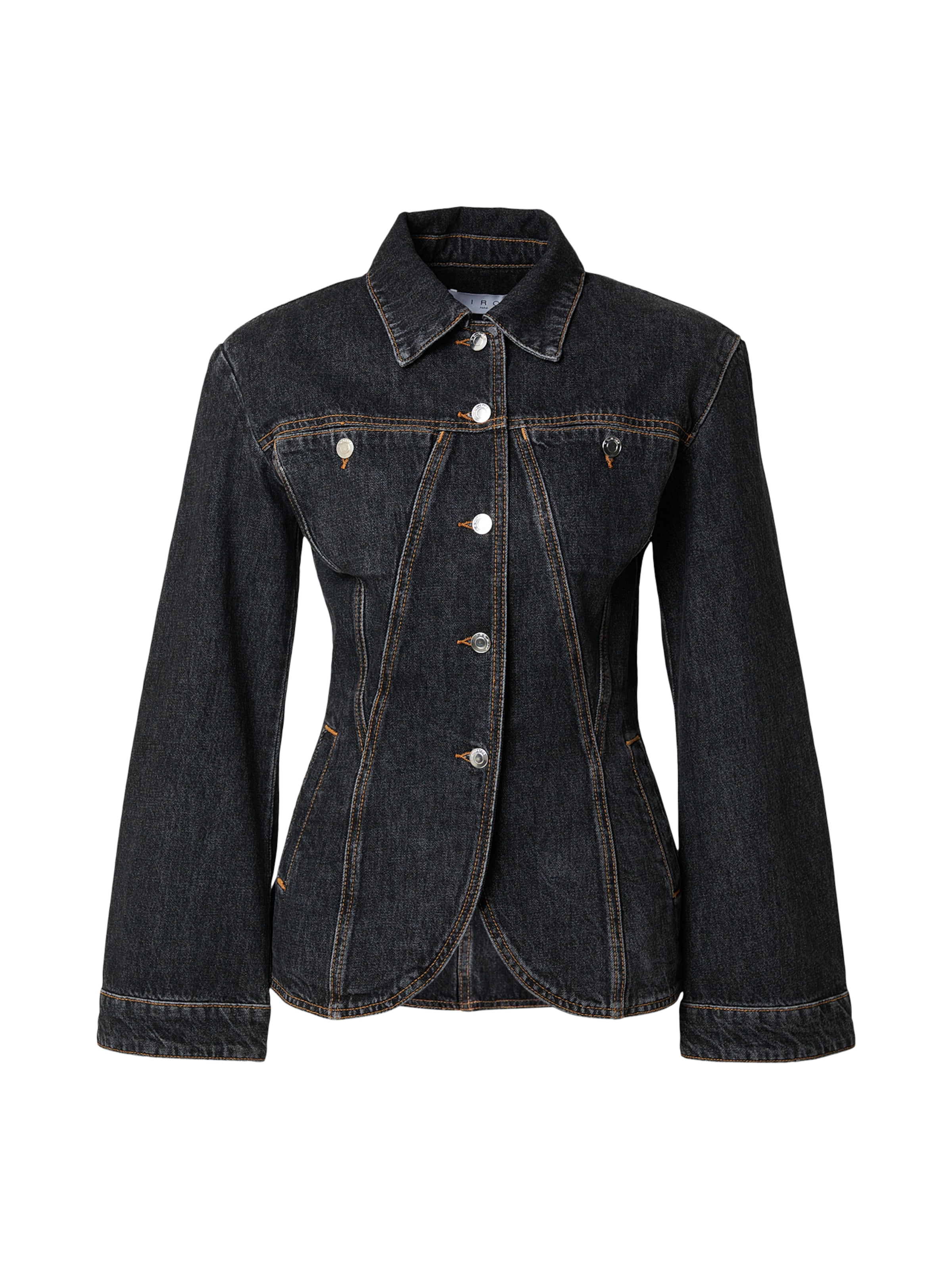 IRO Φθινοπωρινό και ανοιξιάτικο μπουφάν 'ILOAN' σε γκρι: μπροστά