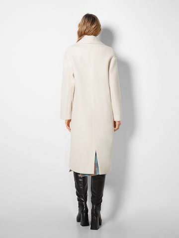 Bershka Between-Seasons Coat in Beige