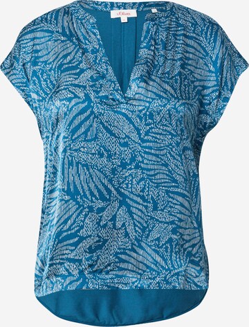 s.Oliver Shirt in Blauw: voorkant