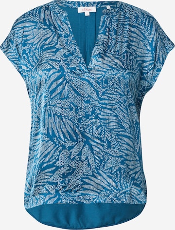 s.Oliver Shirt in Blauw: voorkant