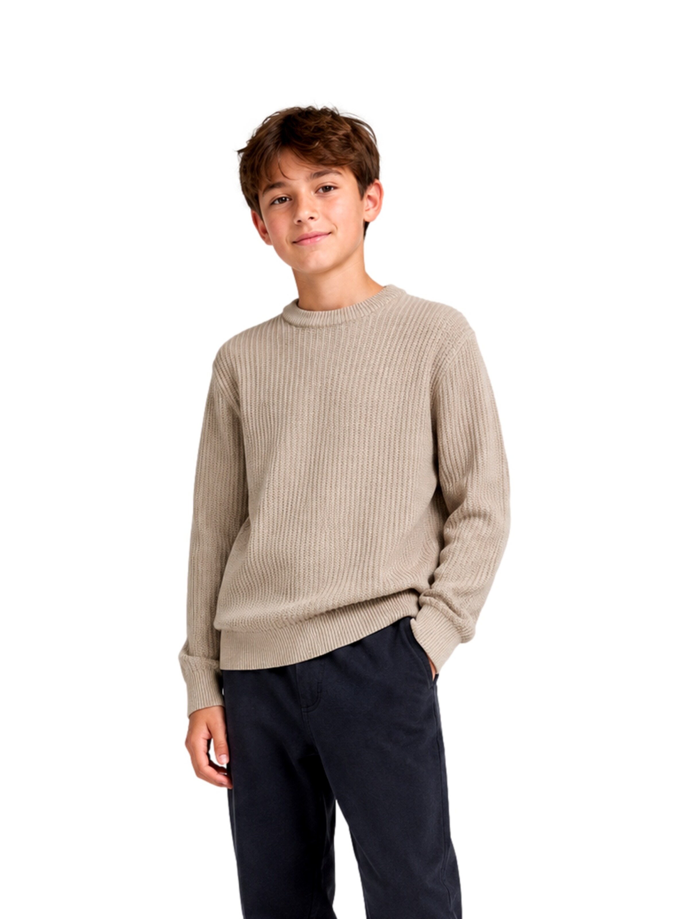 Jack & Jones Junior - Jersey 'JJSage' en beige: frente