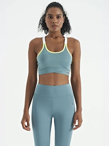 Top sportivo di Tommy Life in blu: frontale