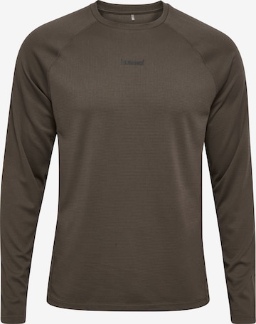T-Shirt fonctionnel 'Momentum' Hummel en marron : devant