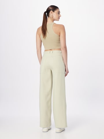 TOPSHOPWide Leg/ Široke nogavice Hlače - zelena boja