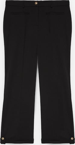Coupe slim Pantalon Fiorella Rubino en noir : devant