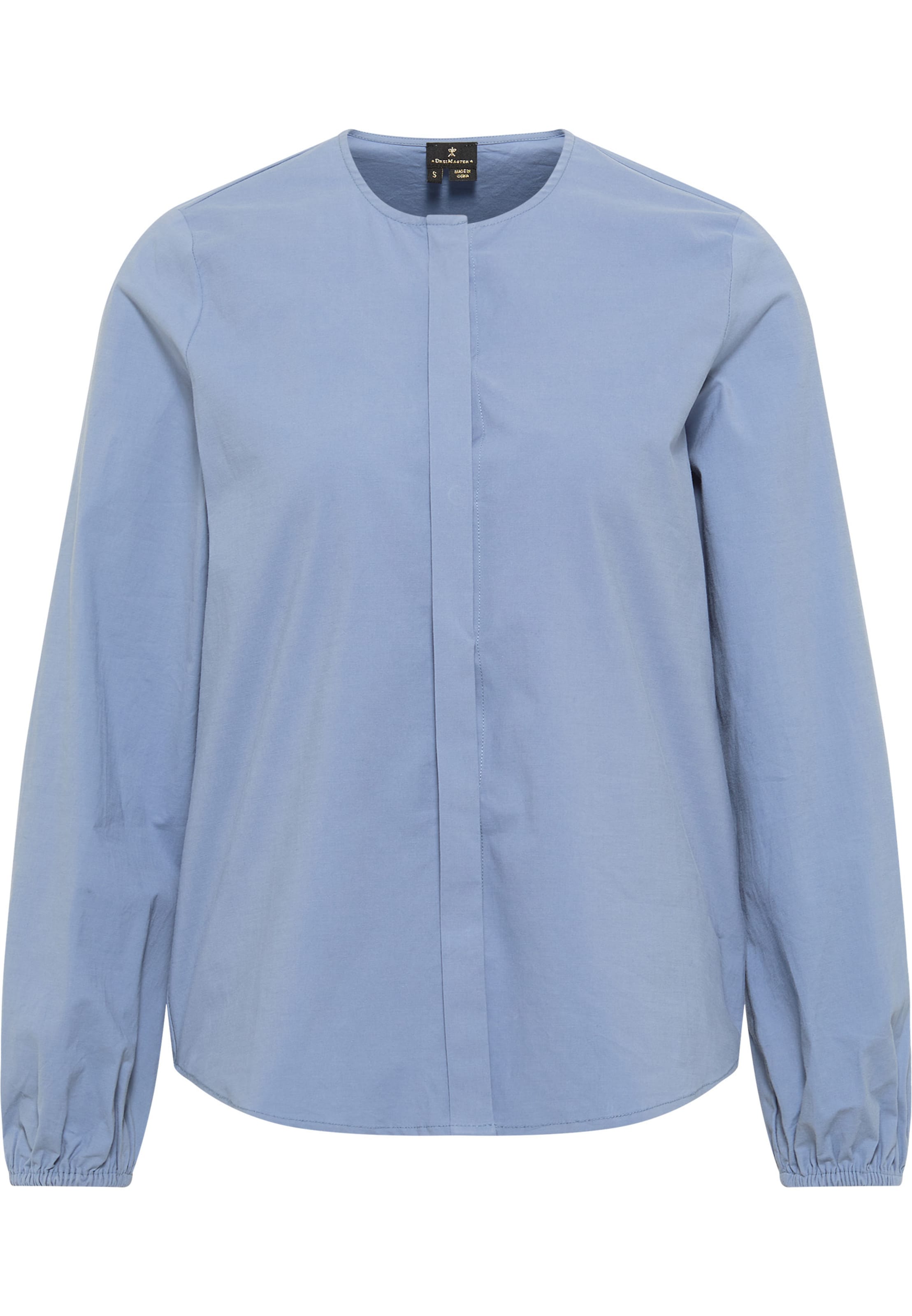 DreiMaster Klassik Bluse in Blau: Vorderseite