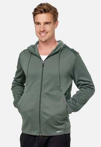 Ordinary Truffle Zip-Up Hoodie 'BASTI' in Green: front