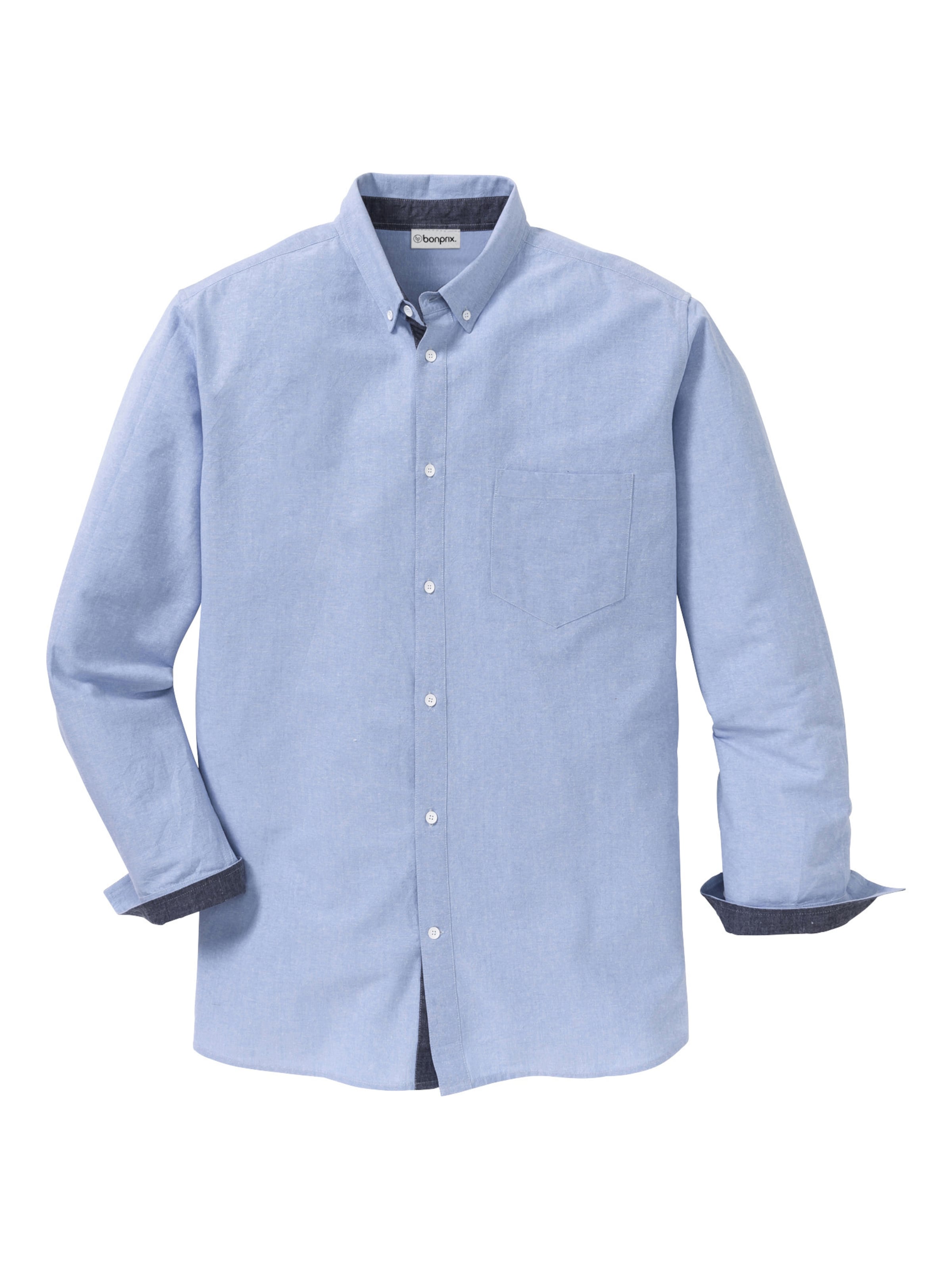 Coupe regular Chemise bonprix en bleu : devant