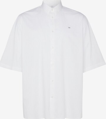 Coupe regular Chemise Calvin Klein Big & Tall en blanc : devant