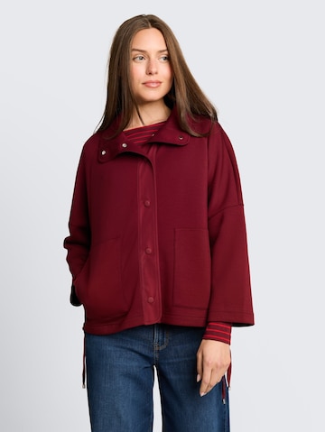 TOM TAILOR Sweatvest in Rood: voorkant