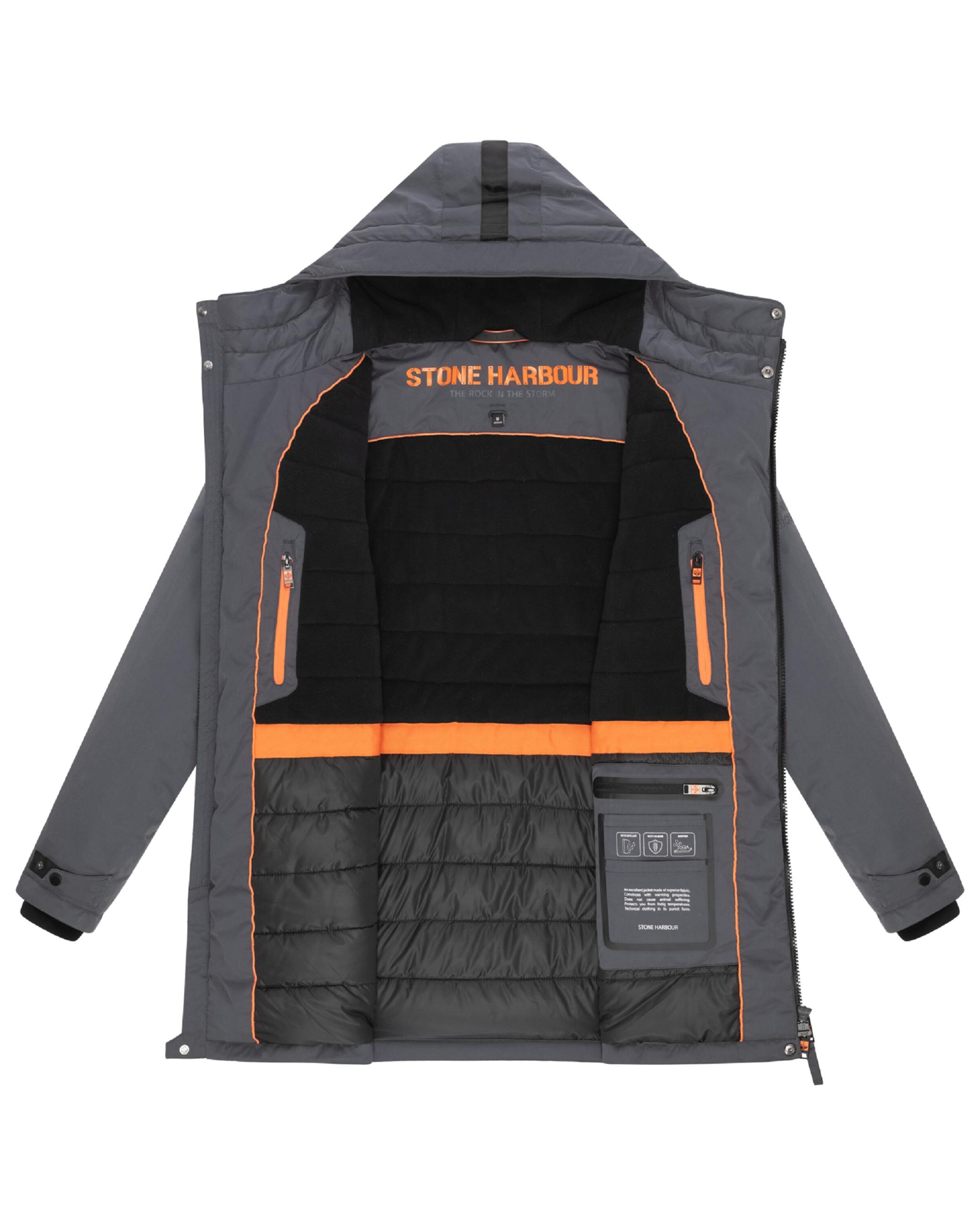 STONE HARBOUR Зимнее пальто в Серый