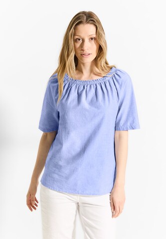 CECIL Bluse 'Chambray' in Blau: Vorderseite