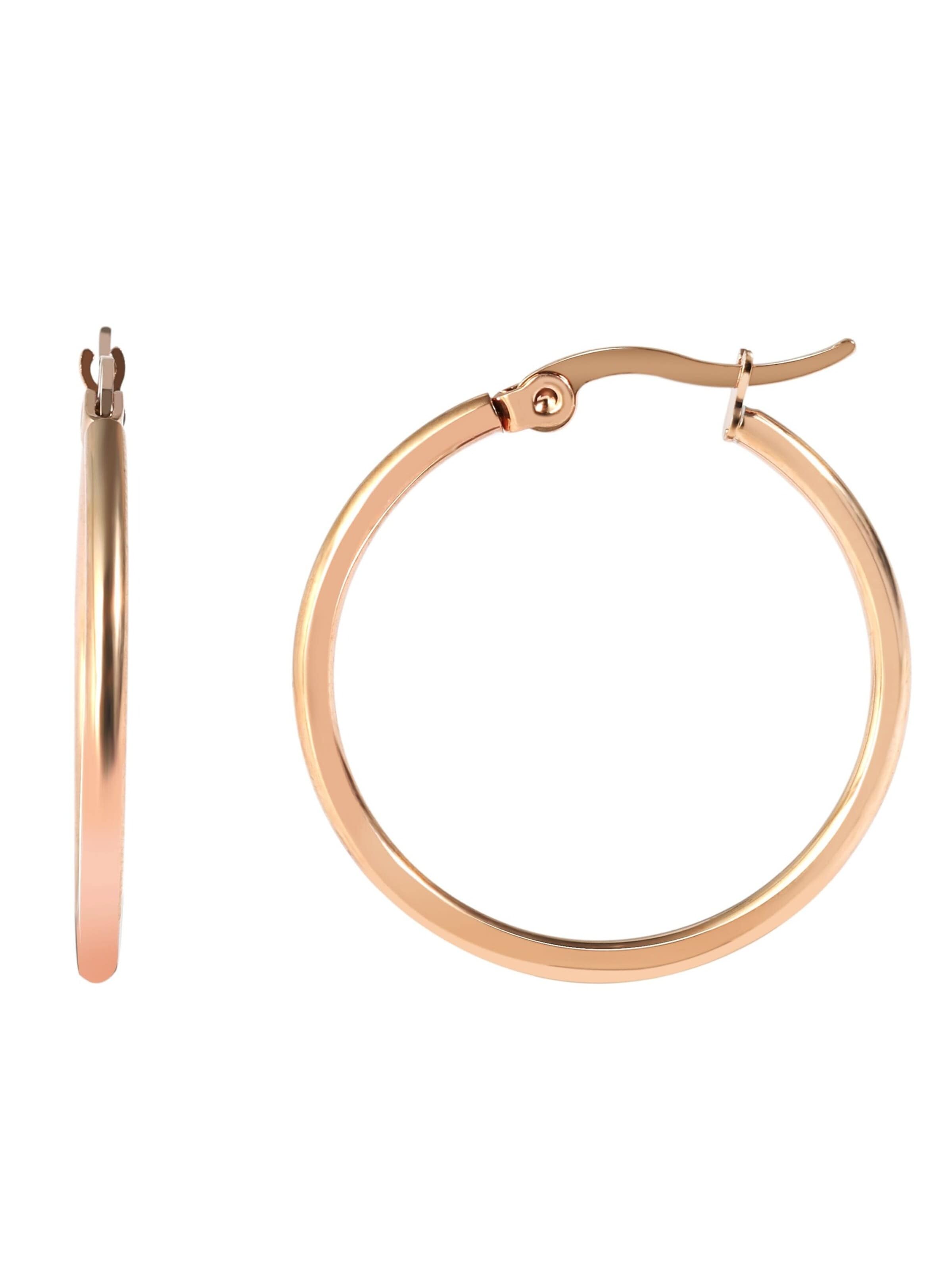 Akzent Earrings 'Le Rosé, langlebig' in Gold