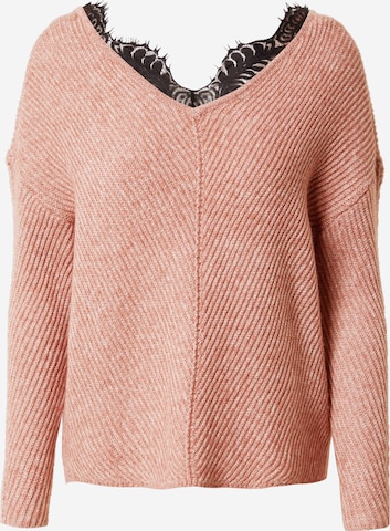 VERO MODA Sweater 'Buena Lena' in Pink: front