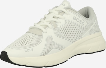 BOSS Black Låg sneaker 'Owen' i vit: framsida