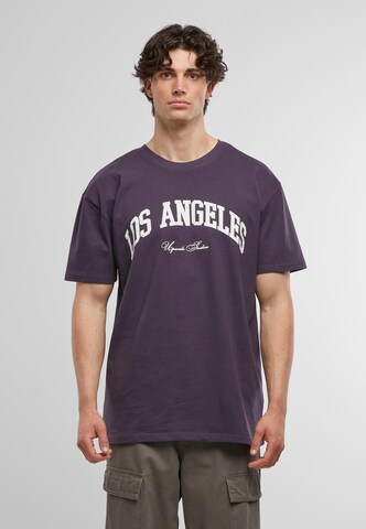 MT Upscale T-Shirt ' L.A. College' in Lila: Vorderseite