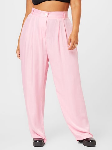 River Island Plus Wide Leg Hose in Pink: predná strana