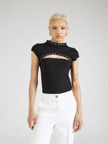 PATRIZIA PEPE Shirt body in Zwart: voorkant