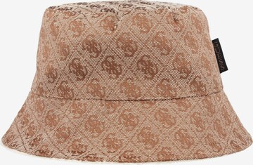 GUESS Hat in Brown: front