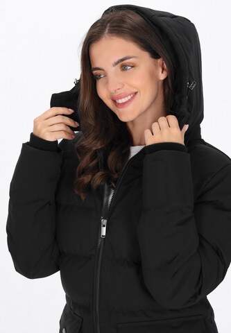 usha BLUE LABEL Winter coat 'BLUE LABEL' in Black