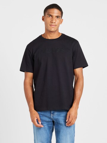 GUESS JEANS T-Shirt in Schwarz: Vorderseite