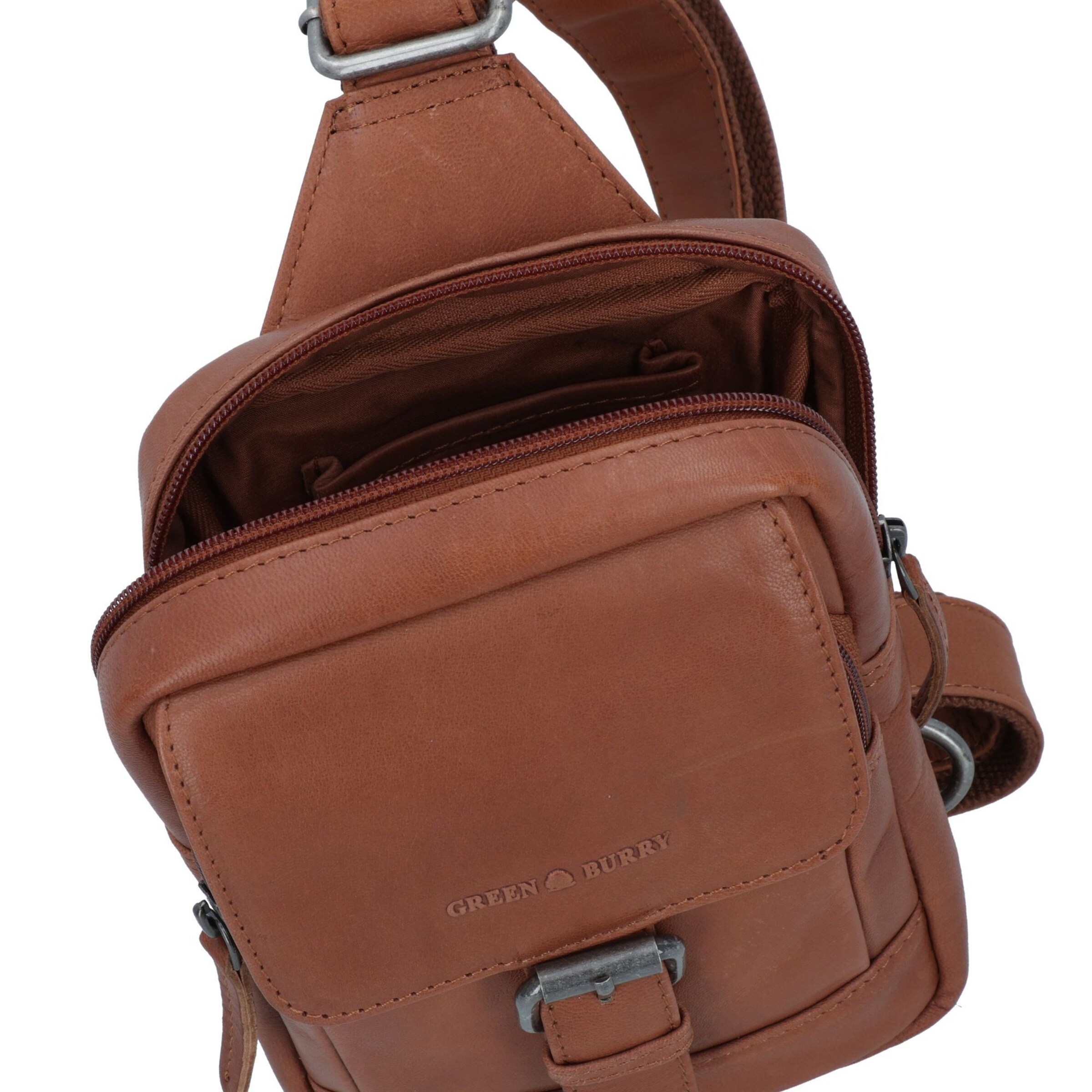 Borsa a tracolla 'Fiorentina' di GREENBURRY in marrone