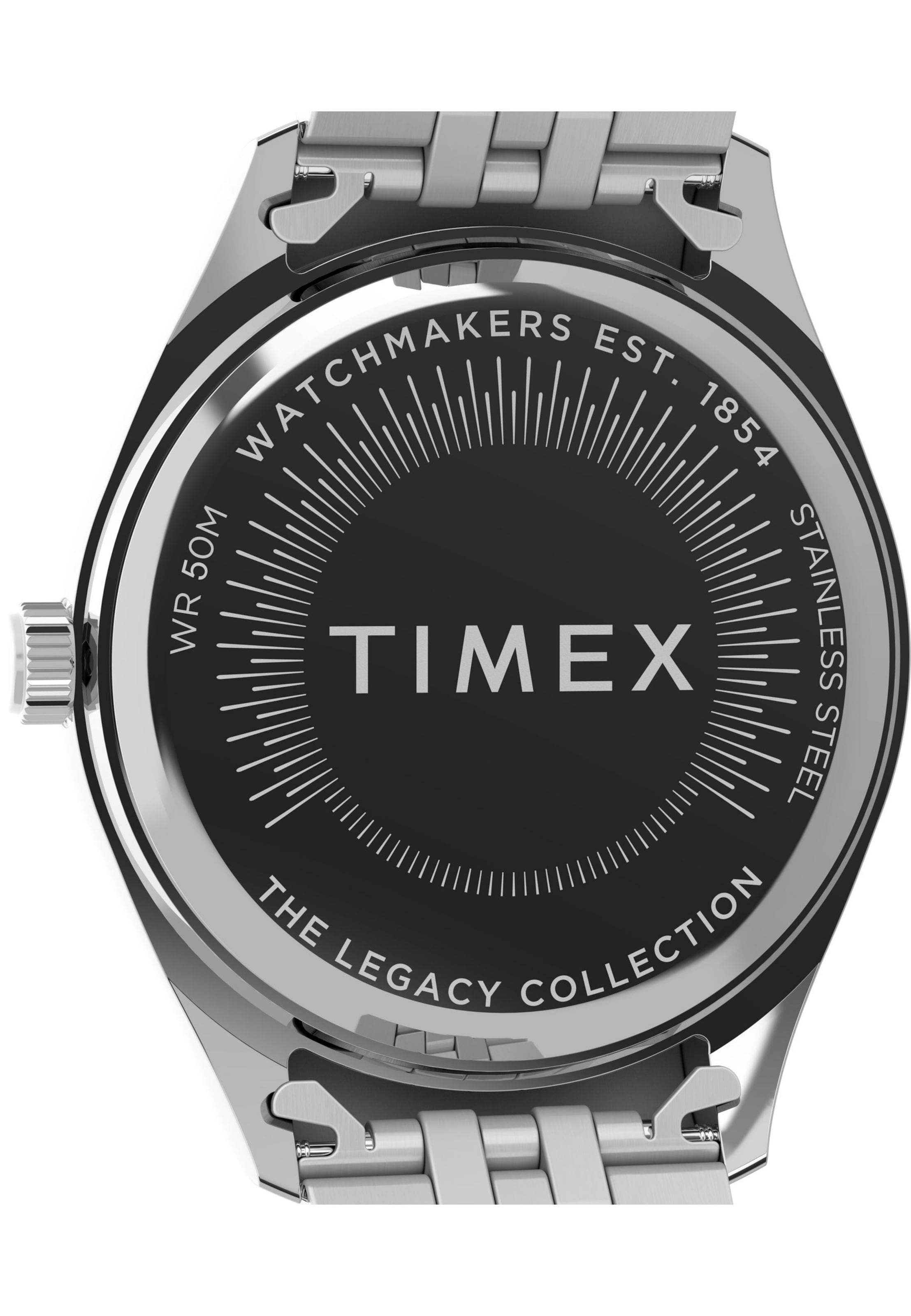 Montre à affichage analogique TIMEX en argent