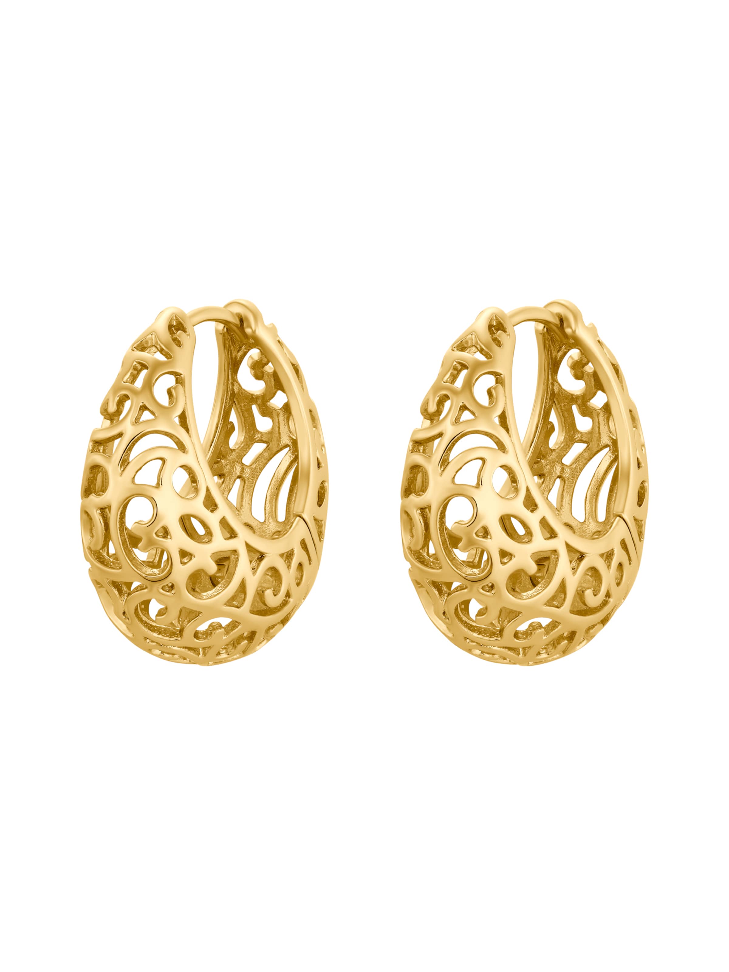 Boucles d'oreilles 'Yara' Heideman en or : devant