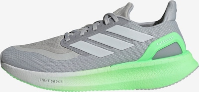 ADIDAS PERFORMANCE Juoksukengät 'Pureboost 5' värissä harmaa / vaaleanharmaa / neonvihreä, Tuotenäkymä