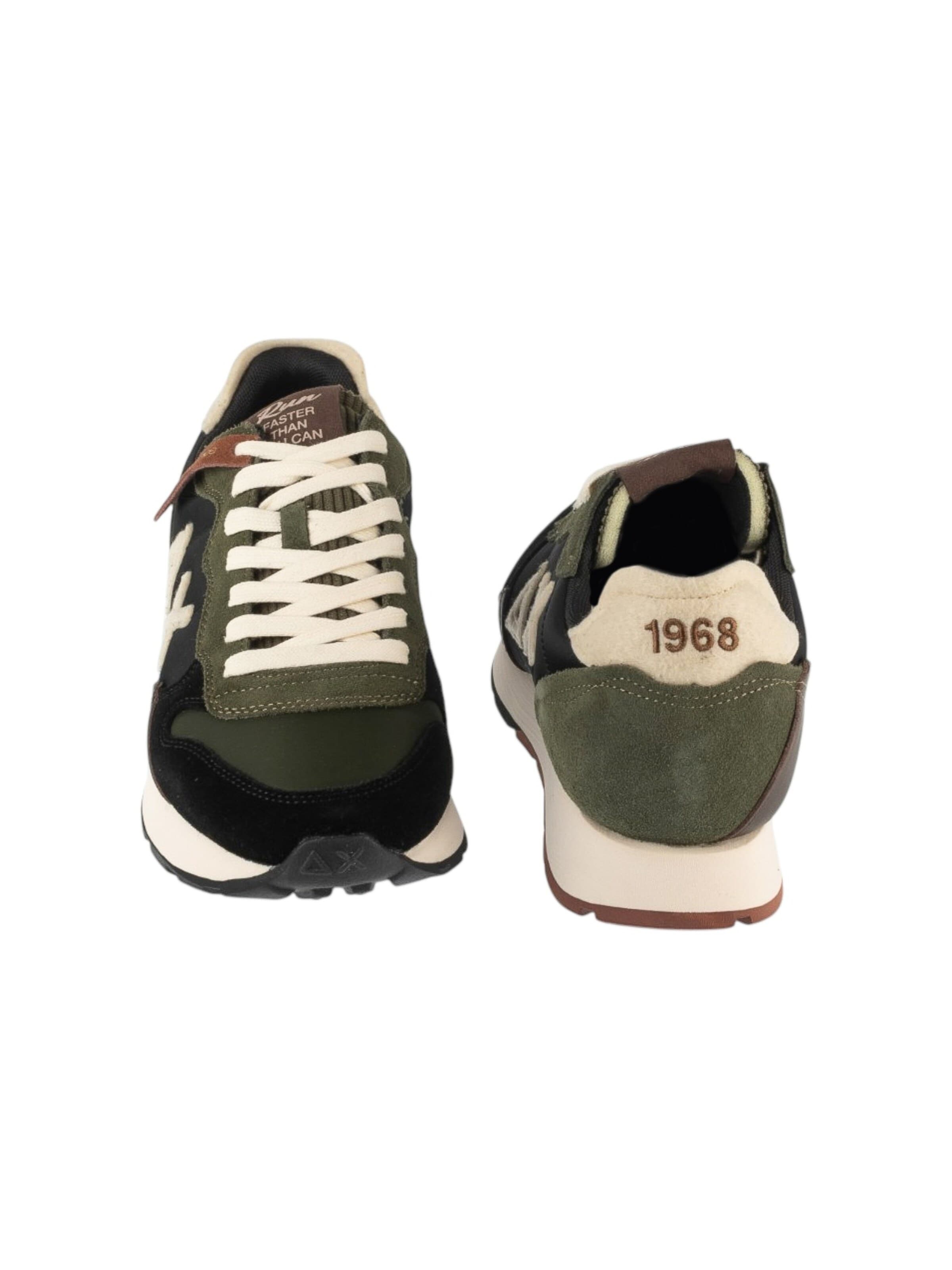 SUN68 Sneakers laag 'Tom Winter Style' in Groen