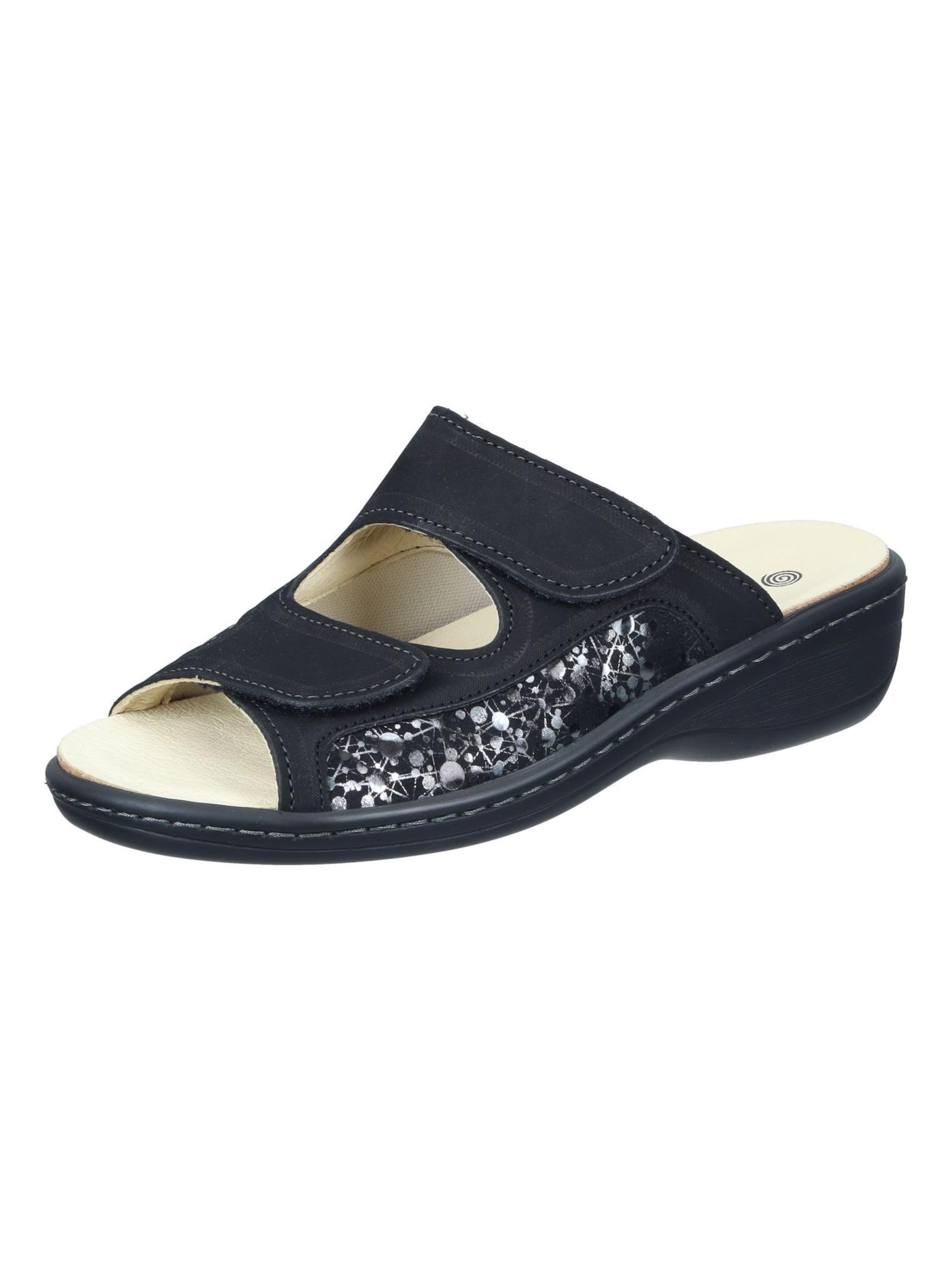 DR. BRINKMANN Mules 'CHELVA' in Black: front