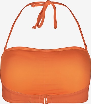 Skiny Bandeau Bikini top in Orange: front