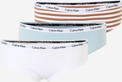 Slip Calvin Klein Underwear Plus pe albastru deschis / maro deschis / negru / alb, Vizualizare produs