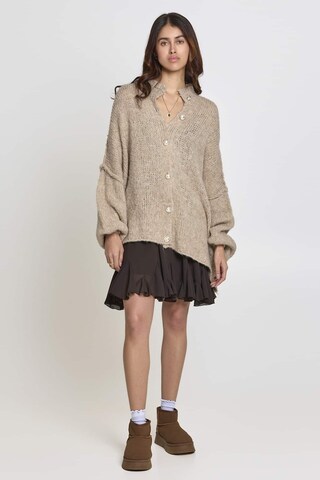 Lilavie Strickjacke ' Lolaa Oversize One Size ' in Braun