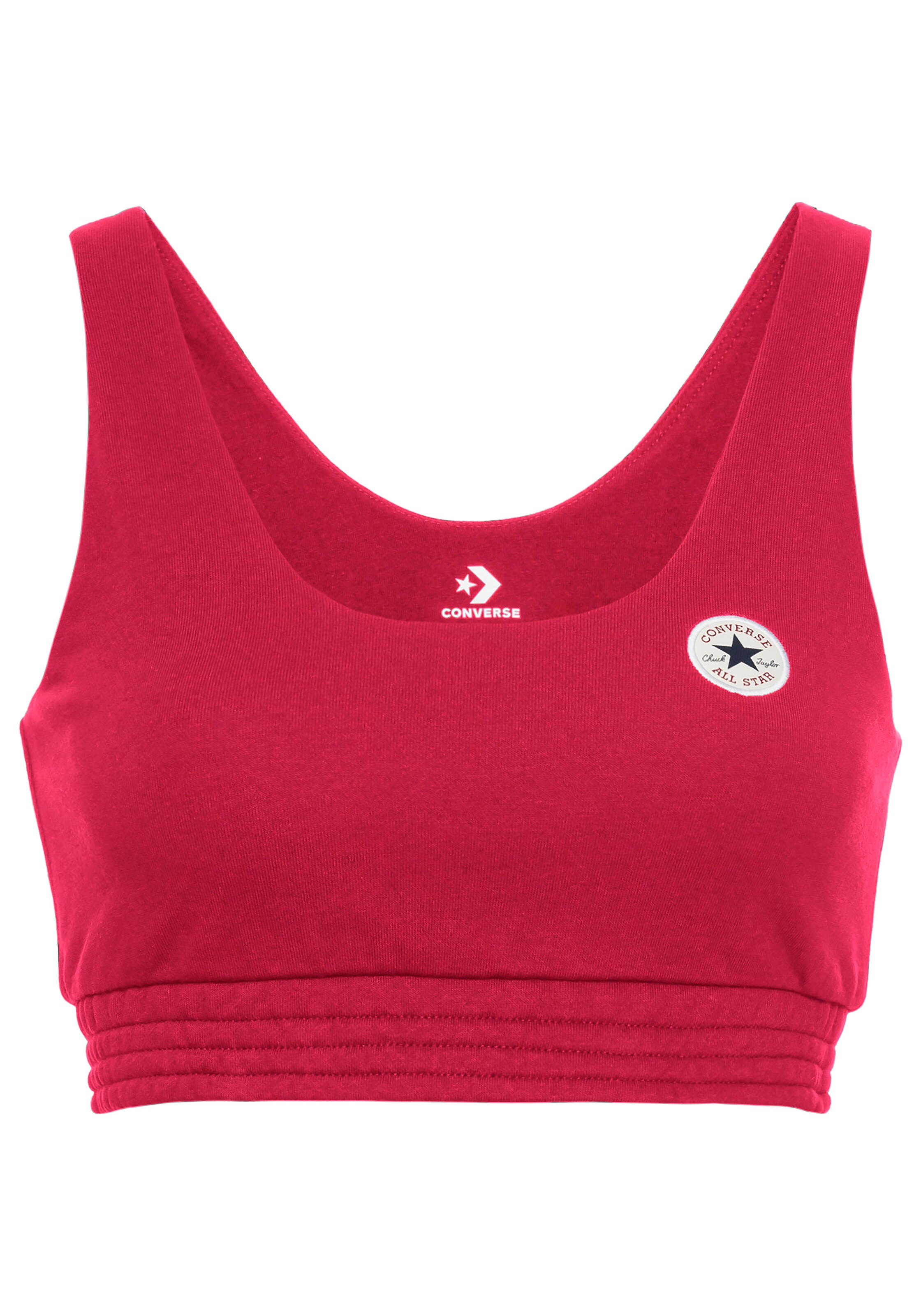 CONVERSE Bustier BH in Rot: Vorderseite