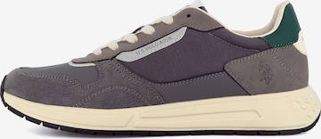 US POLO ASSN. - Sapatilhas baixas 'Seneka' em cinzento: frente