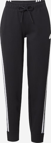 ADIDAS SPORTSWEAR Tapered Workout Pants 'Future Icons 3-Stripes ' in Black: front