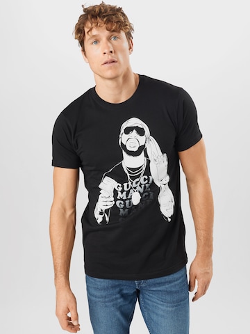 T-Shirt Mister Tee en noir : devant