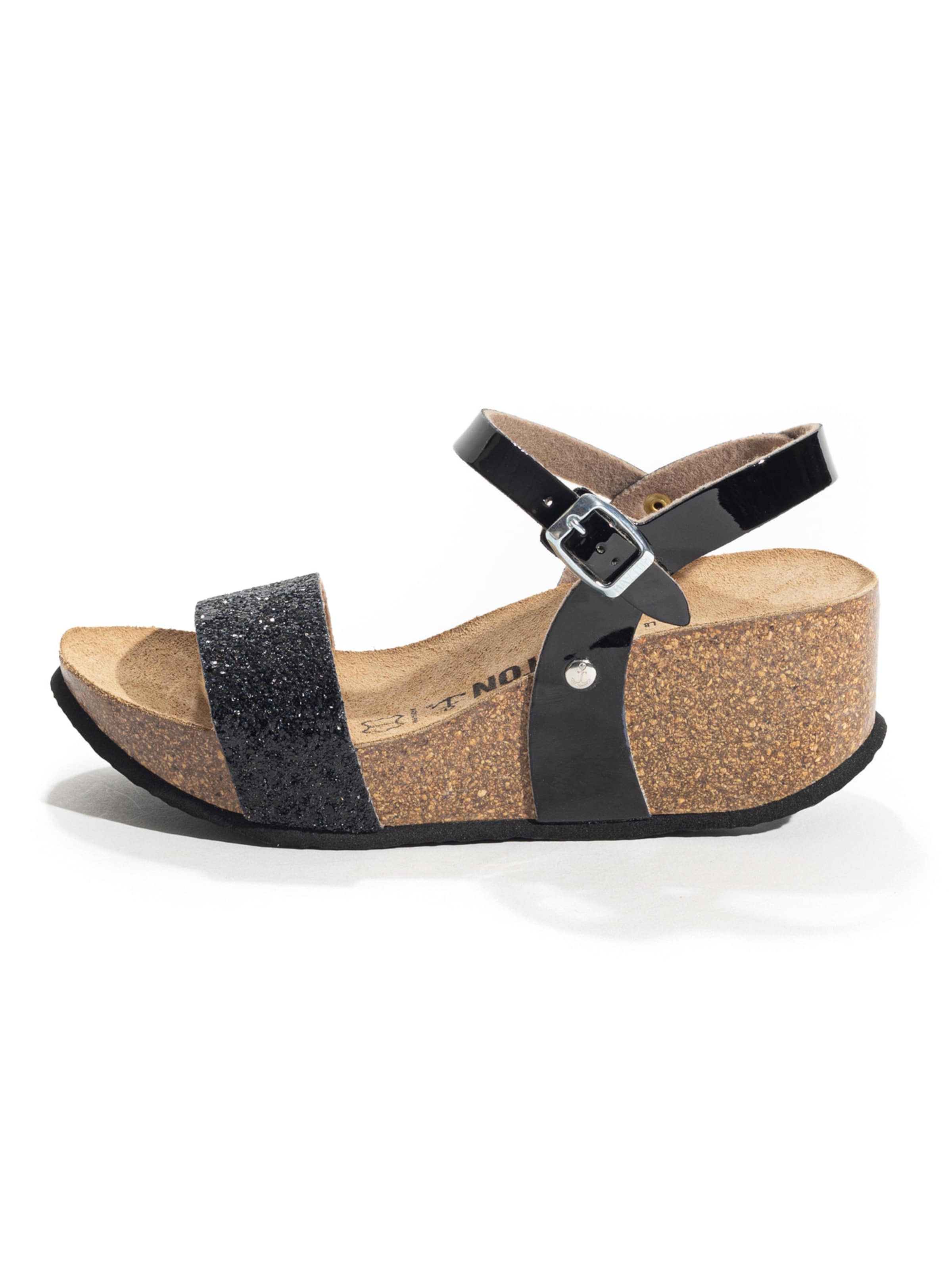 Bayton Sandales 'RUDY' en beige / noir, Vue avec produit