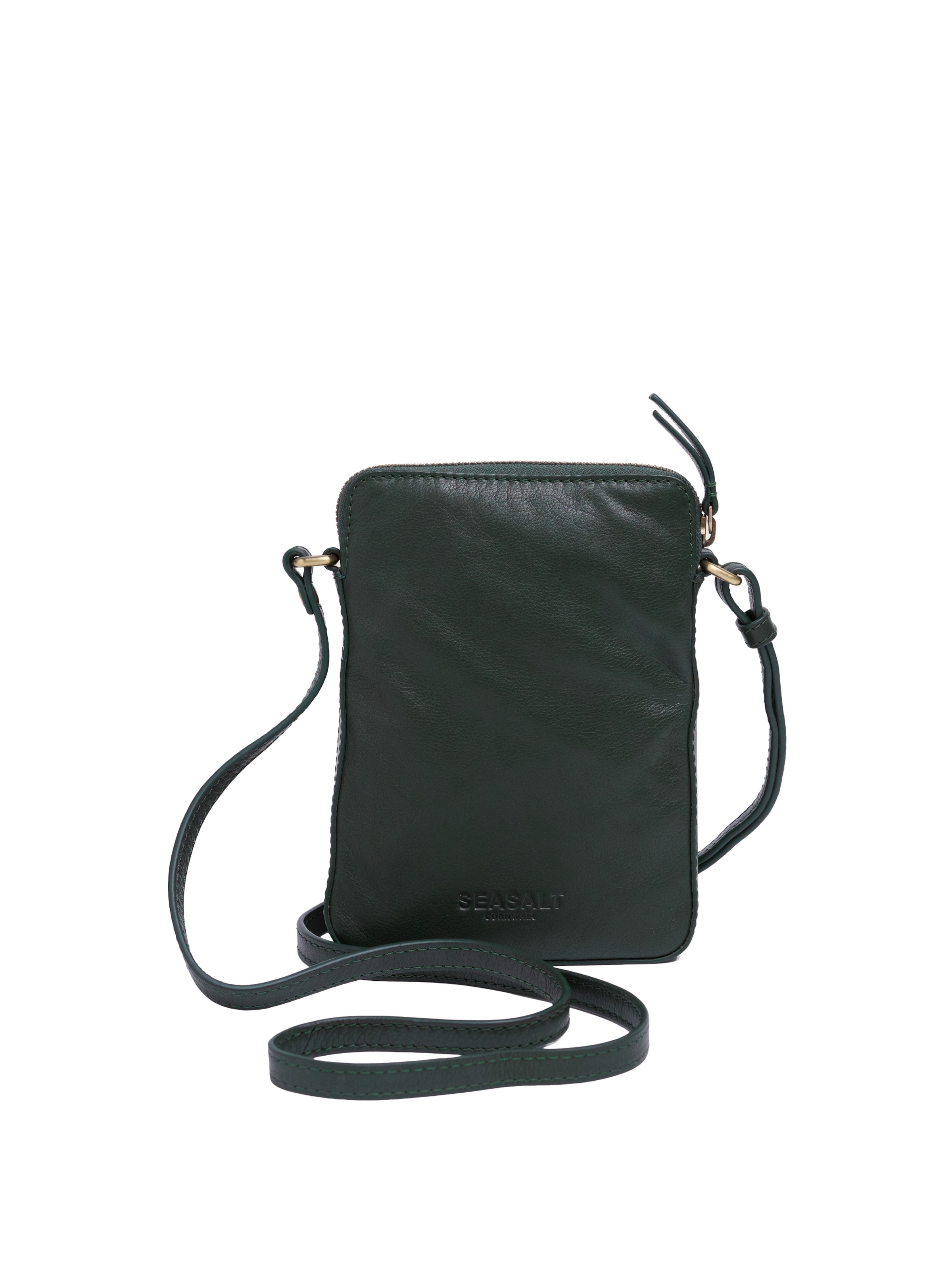 Borsa a tracolla di Seasalt Cornwall in verde: frontale