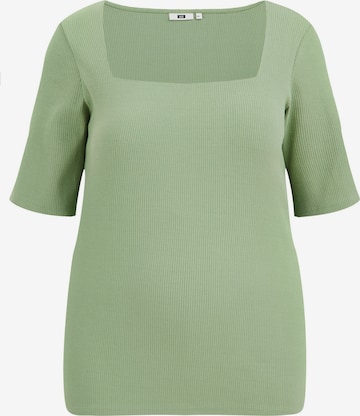 WE Fashion Shirt in Groen: voorkant