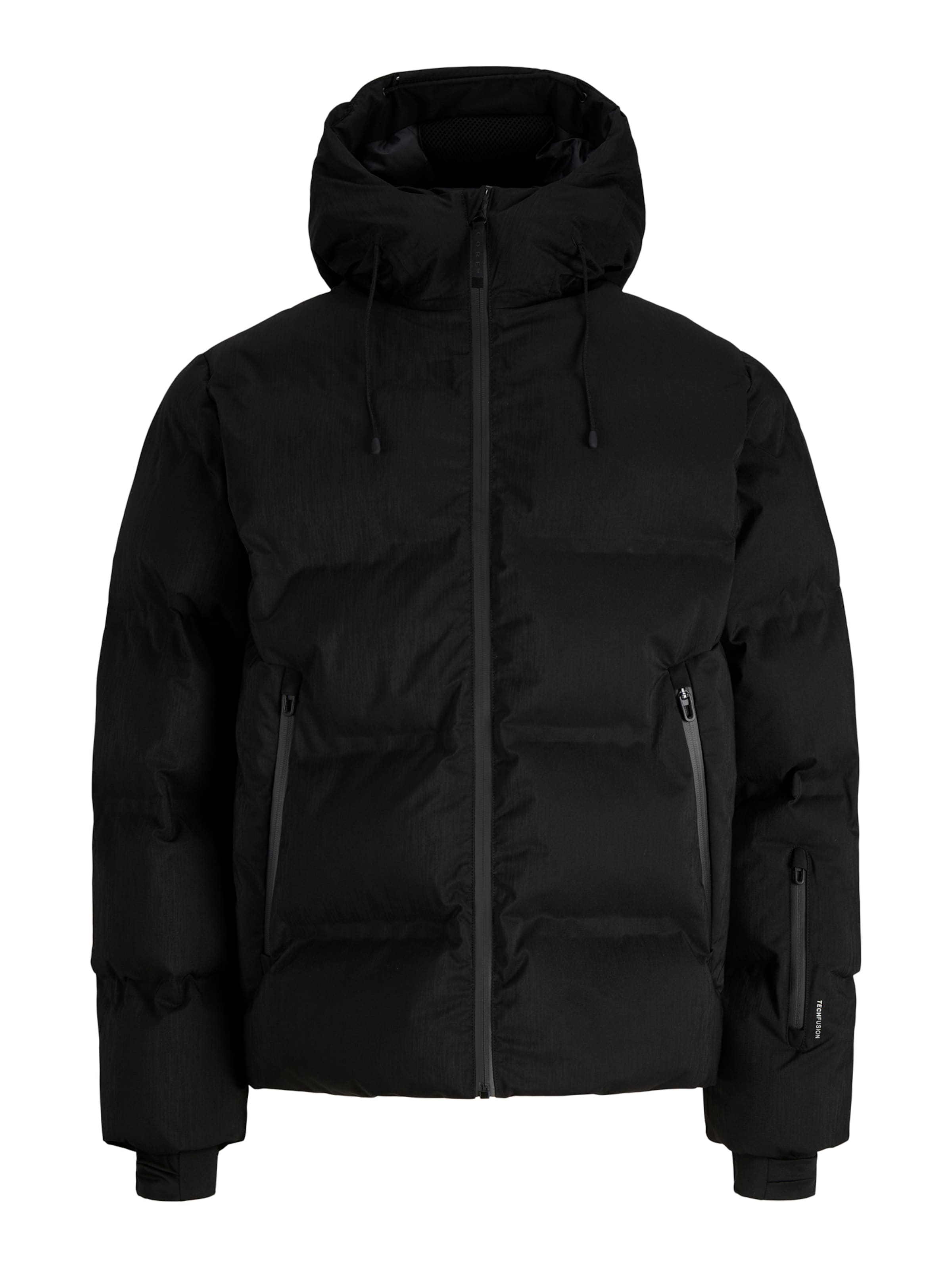 JACK & JONES - Chaqueta de invierno 'JCOFUSION' en negro: frente