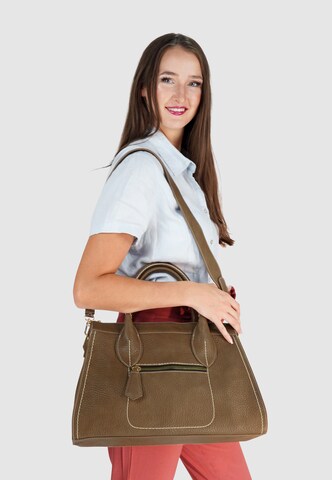 HARPA Handbag 'IVER' in Brown: front