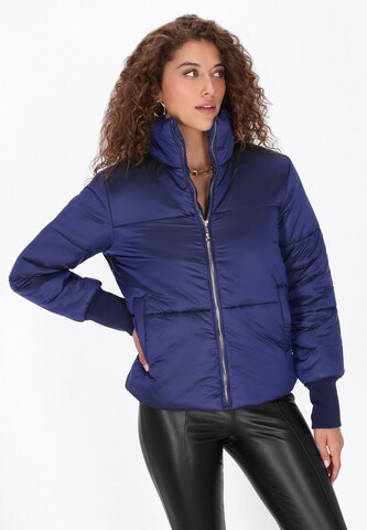 Veste mi-saison faina en bleu : devant