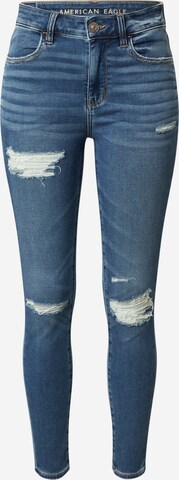 American Eagle Skinny Jeans in Blauw: voorkant