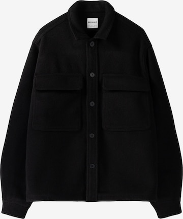 Veste mi-saison Bershka en noir : devant