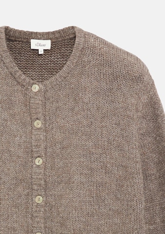 s.Oliver Knit cardigan in Brown: front