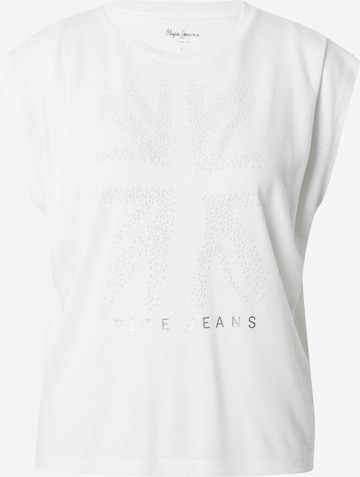 Pepe Jeans Shirts 'BERENICE' i hvid: forside