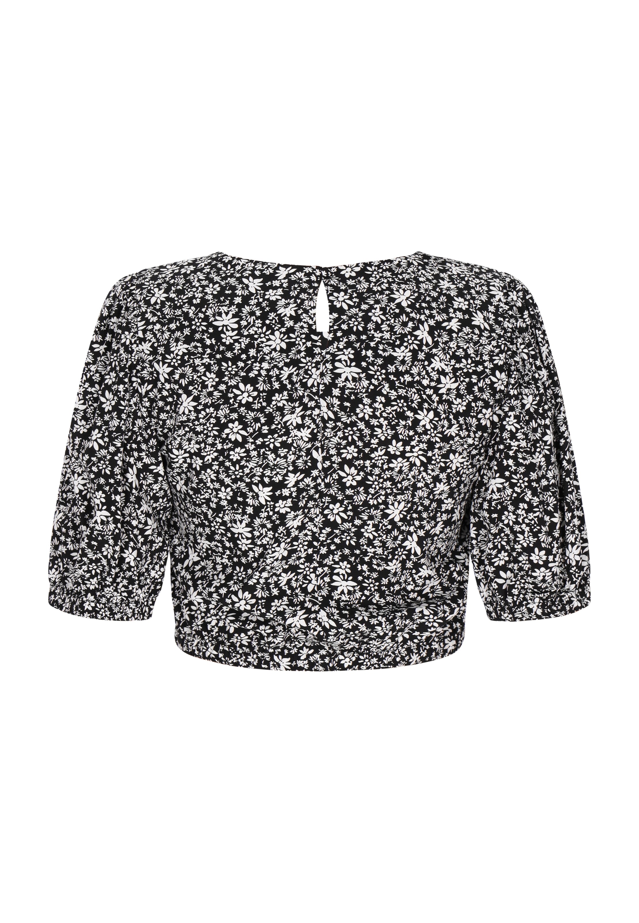 swirly - Blusa 'Spring Summer' em preto