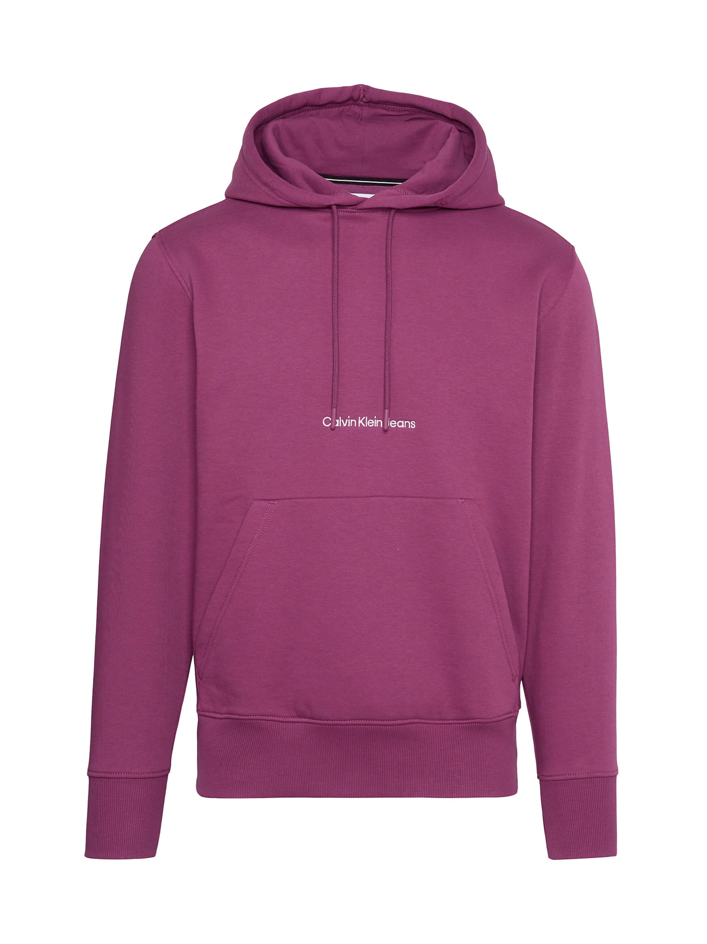 Calvin Klein Jeans Sweatshirt in Purple ABOUT YOU